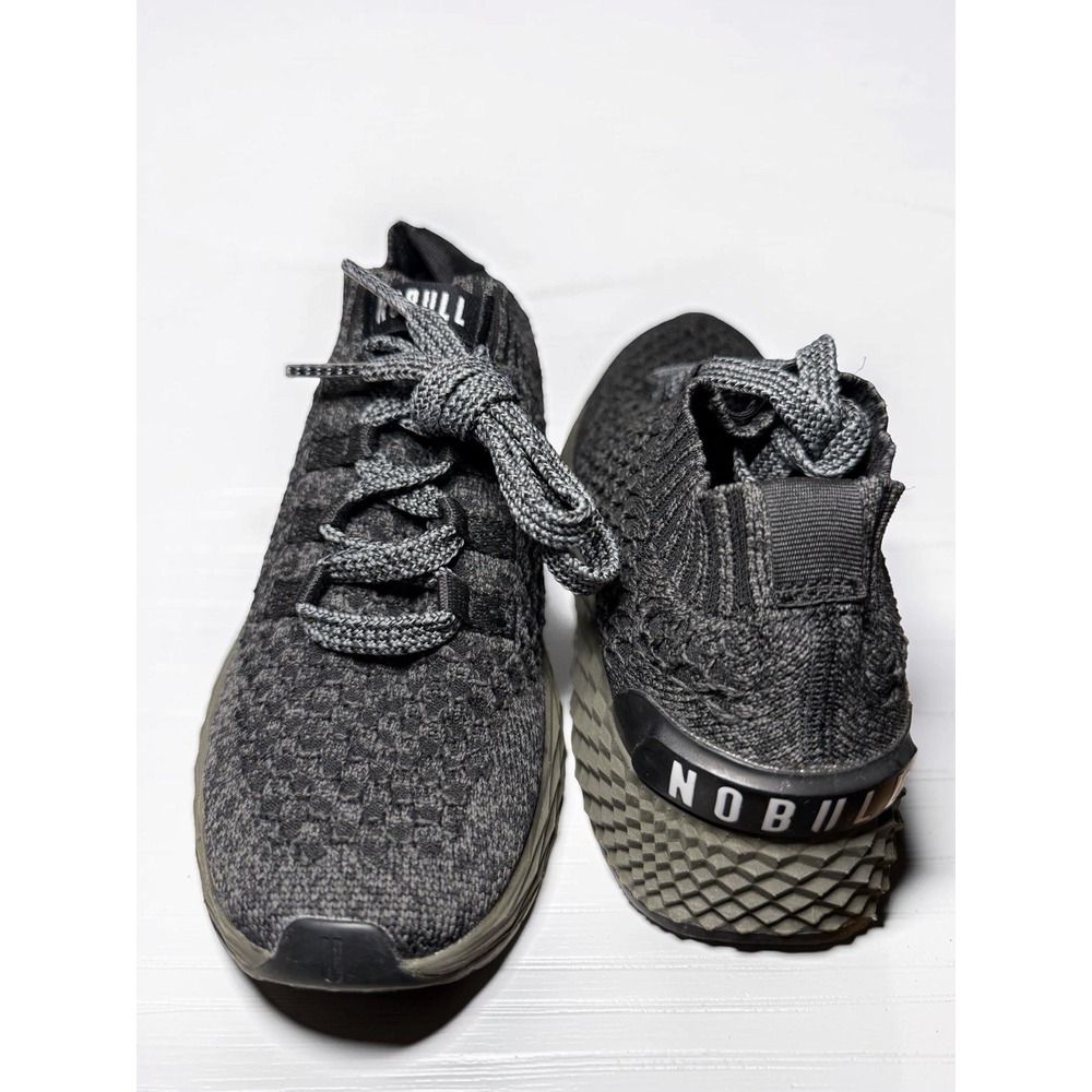 NOBULL Diamond Gray Ivy Knit Runners Shoes - Women's 6.5 or Men's Sz 5 NEW